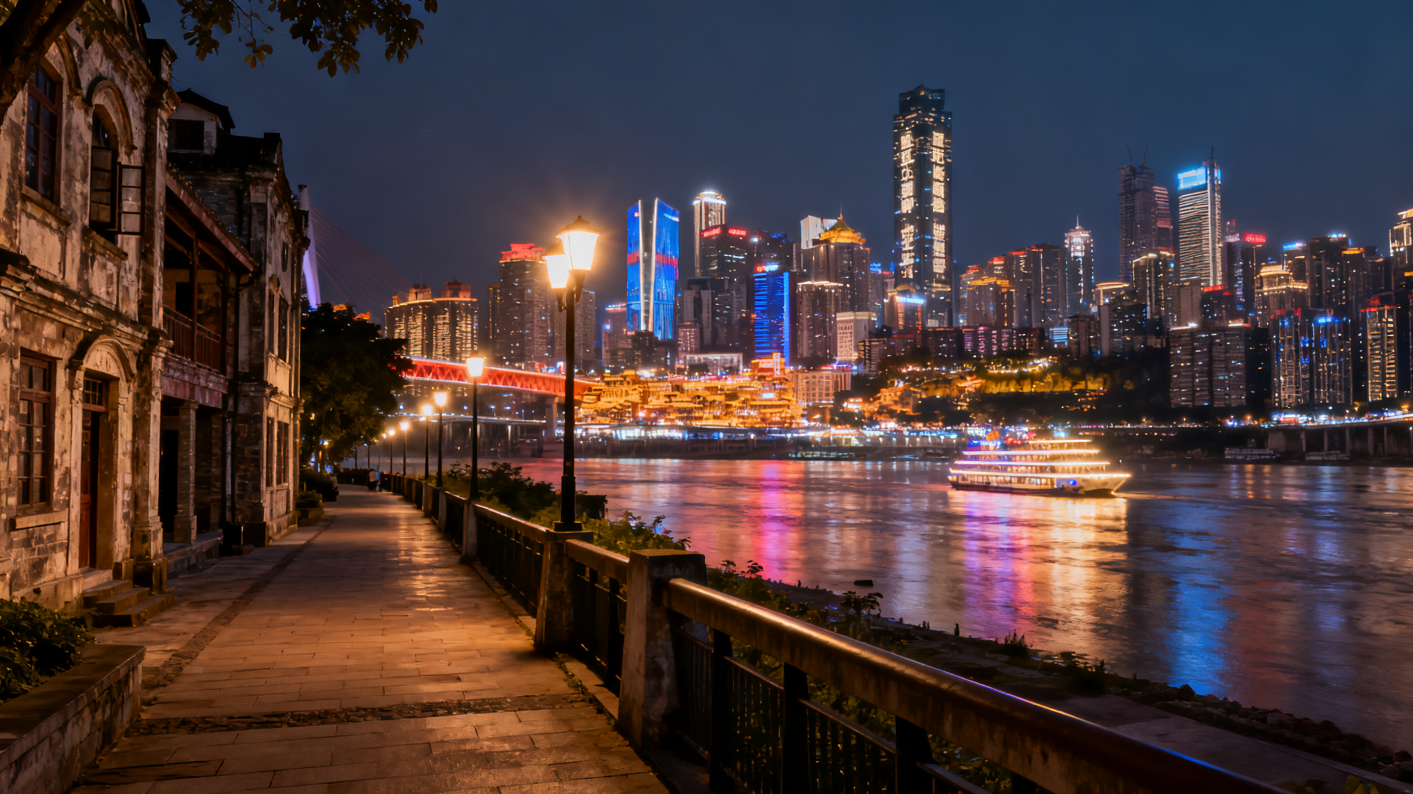 Chongqing Night Tour: Hongyadong &amp; Nanbin Road Magic