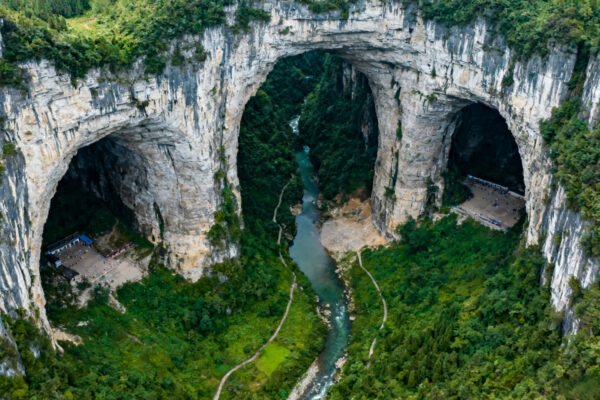 Wulong One-Day Tour: Lanba Dam Art & Tian Sheng Three Bridges Adventure